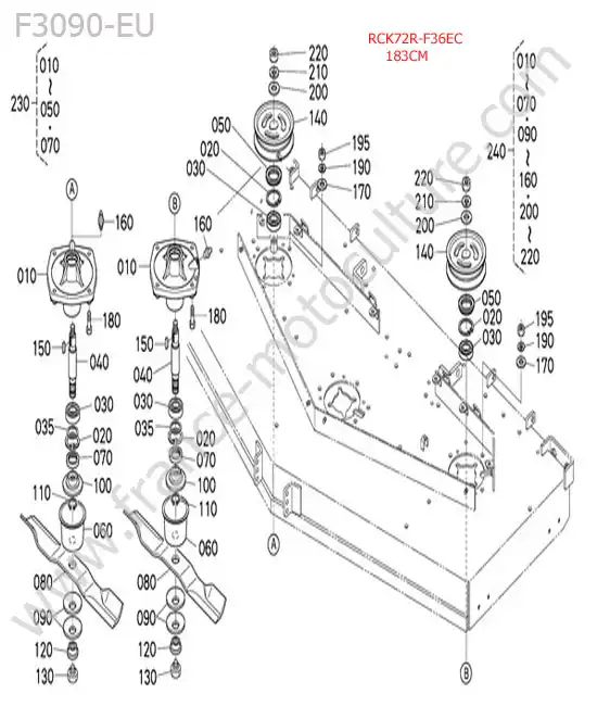 Rck72r - lames KUBOTA F3090