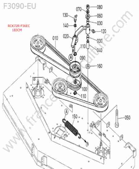 KUBOTA - F3090 : Rck72r - courroie