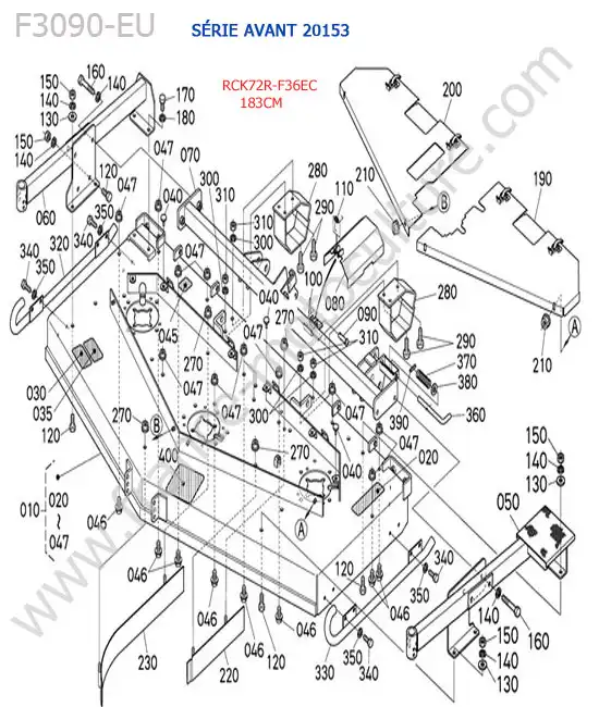 Rck72r - plateau (< 20153) KUBOTA F3090