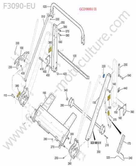 KUBOTA - F3090 : Gcd900 - chassis