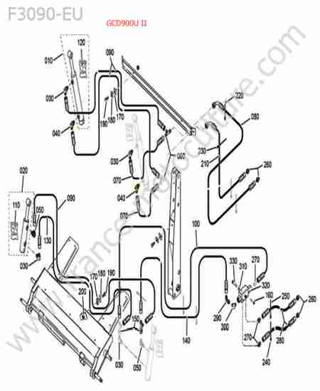 KUBOTA - F3090 : Gcd900 - hydraulique