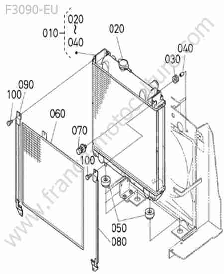 KUBOTA - F3090 : Radiateur