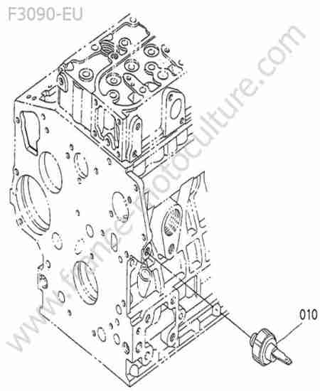 KUBOTA - F3090 : Manocontact huile