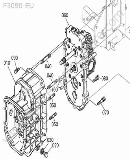 KUBOTA - F3090 : Carter transmission