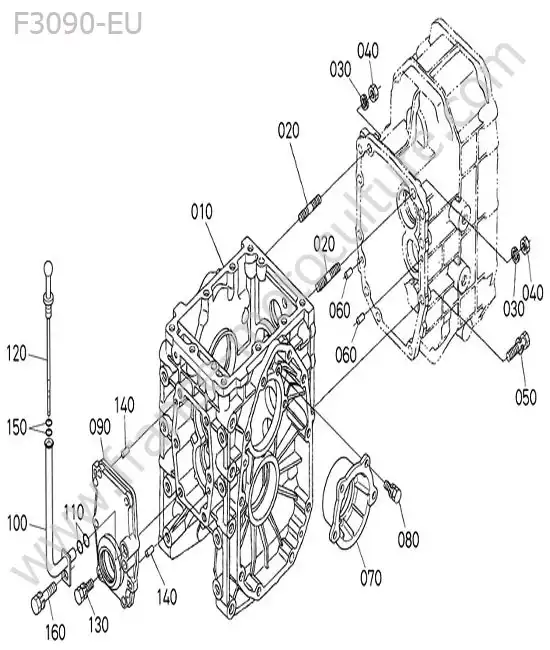 Carter differentiel KUBOTA F3090