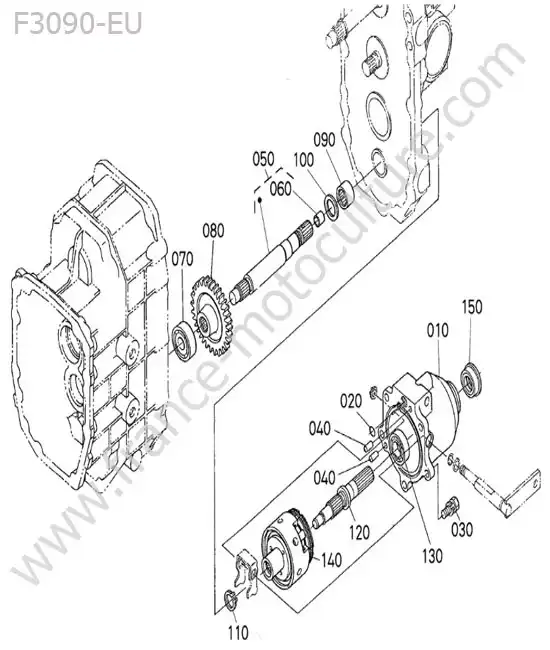 Embrayage arriere KUBOTA F3090