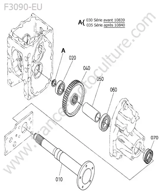 Pont avant KUBOTA F3090