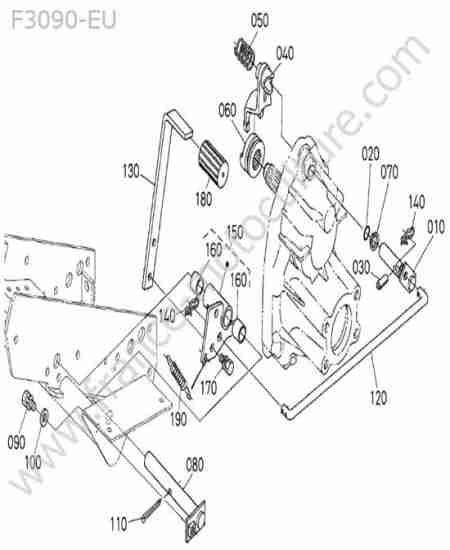 KUBOTA - F3090 : Pedale blocage differentiel