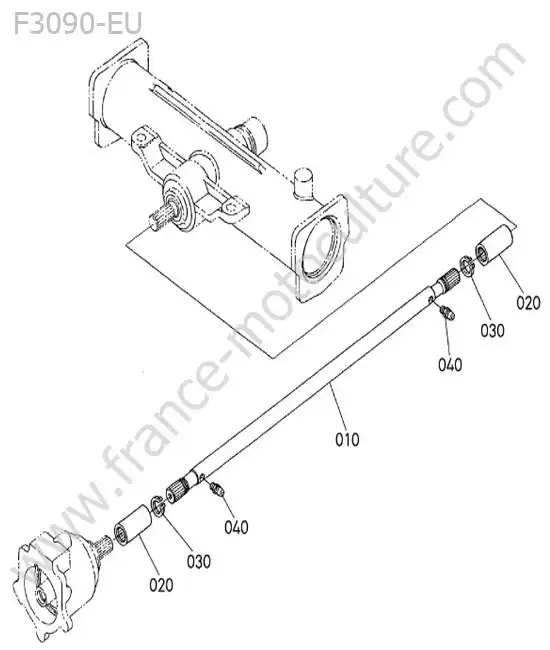 Arbre entrainement arriere KUBOTA F3090