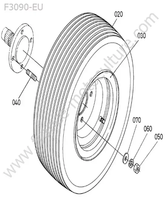 Roue arriere (18x9.5-8) KUBOTA F3090