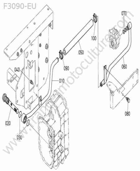 KUBOTA - F3090 : Circuit aspiration