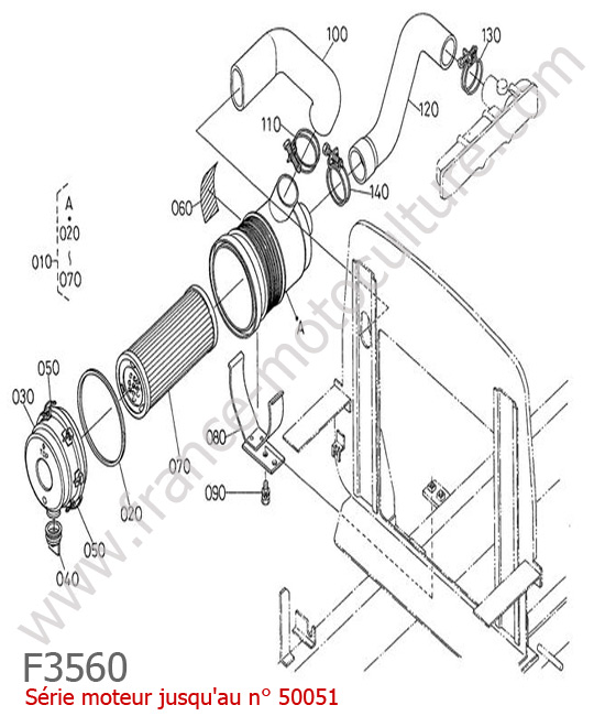 Filtre a air 1 KUBOTA F3560
