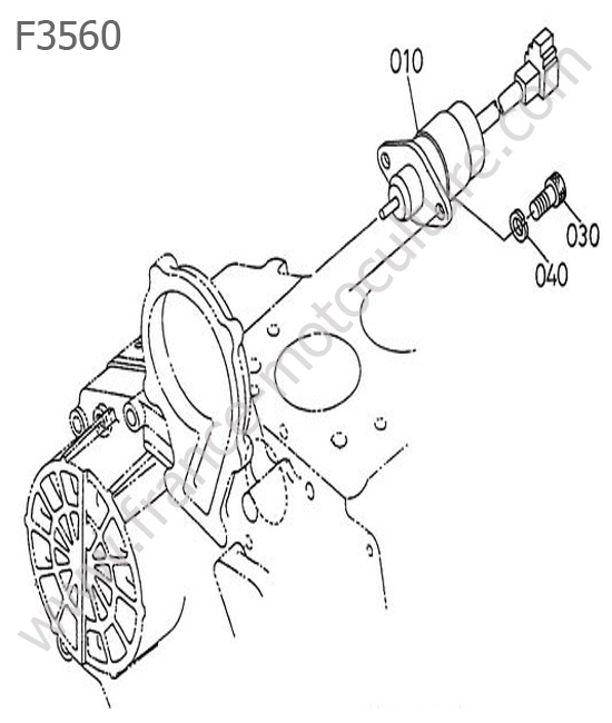 Arret moteur KUBOTA F3560