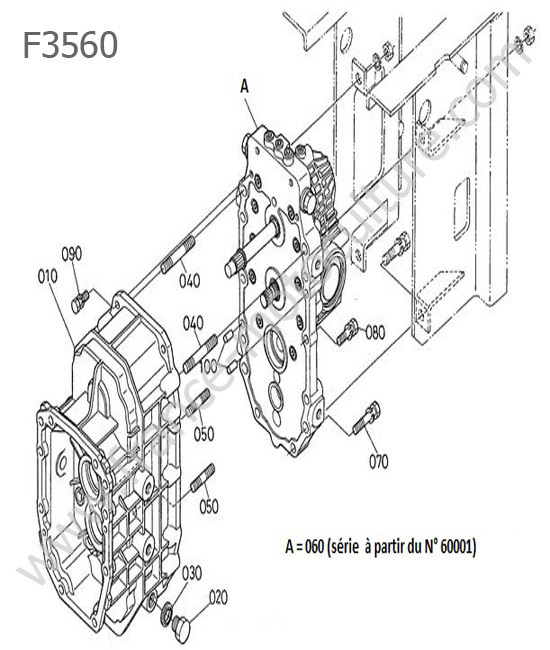 Carter transmission KUBOTA F3560