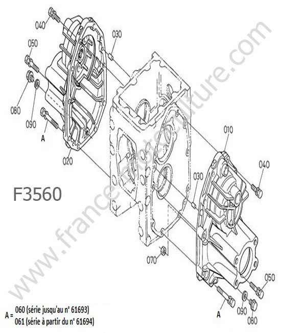 Carter reduction KUBOTA F3560