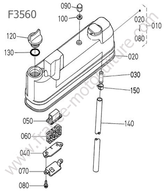 Couvre culasse KUBOTA F3560