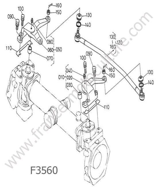 Barre accouplement KUBOTA F3560