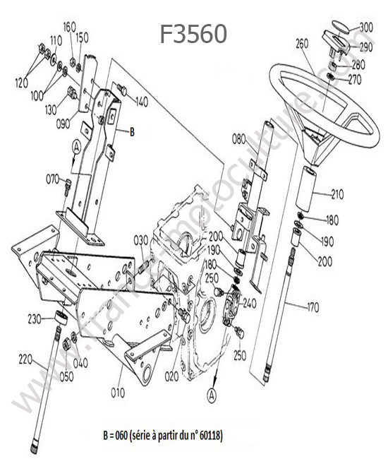 Volant direction KUBOTA F3560