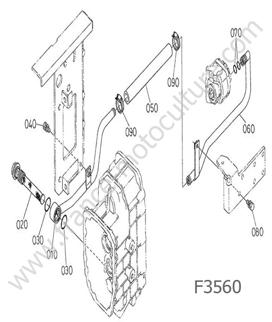 Circuit aspiration KUBOTA F3560
