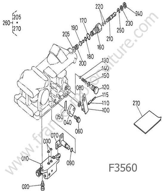 Distributeur KUBOTA F3560