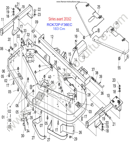 RCK72P/Plateau 1 KUBOTA F3680