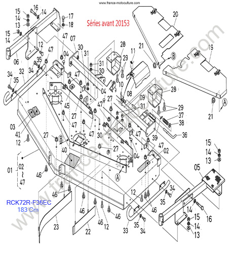 RCK72R/Plateau 1 KUBOTA F3680