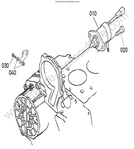 Arrêt moteur KUBOTA F3680