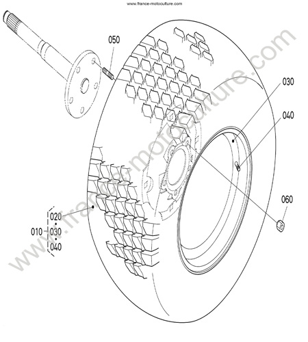 Roue avant KUBOTA F3680