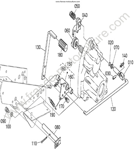 Verrouillage differentiel KUBOTA F3680