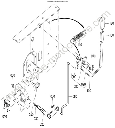 Levier embrayage KUBOTA F3680
