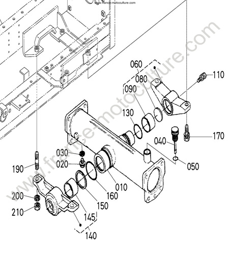 Carter differentiel arrière KUBOTA F3680