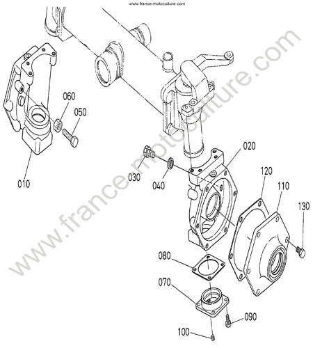 Carter pont AR KUBOTA F3680