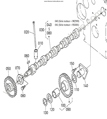 Arbre a cames KUBOTA F3680