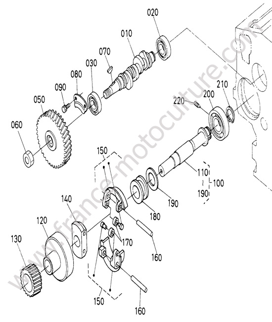 Arbre pompe KUBOTA F3890