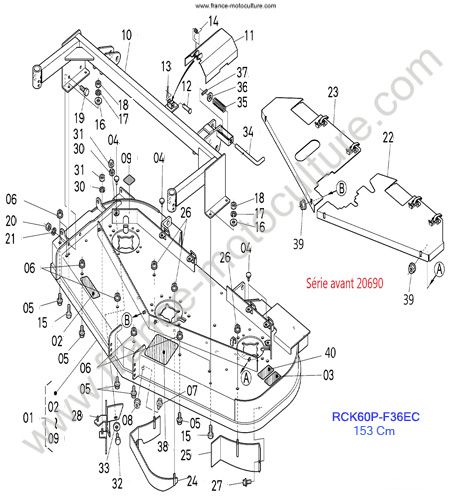 RCK60P/Plateau 1 KUBOTA F3890