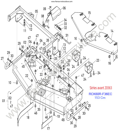 RCK60R/Plateau 1 KUBOTA F3890