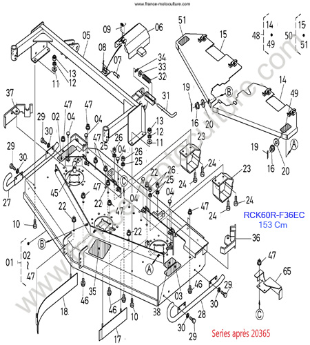RCK60R/Plateau 2 KUBOTA F3890