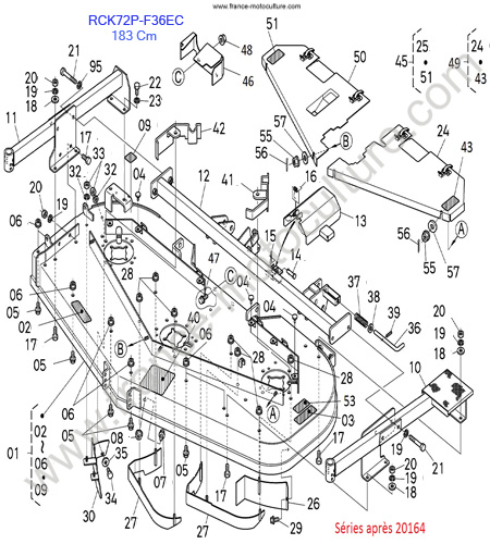 RCK72P/Plateau 3 KUBOTA F3890