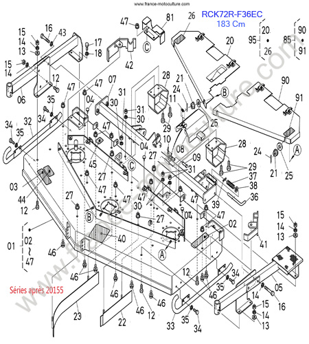 RCK72R/Plateau 2 KUBOTA F3890