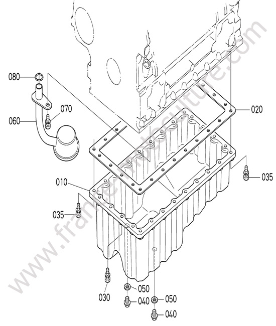 Carter huile  KUBOTA F3890