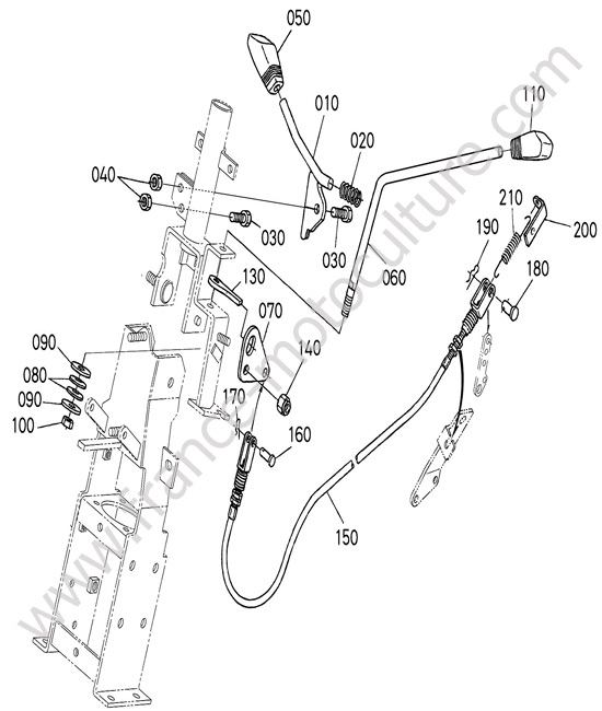 Levier accelerateur KUBOTA F3890