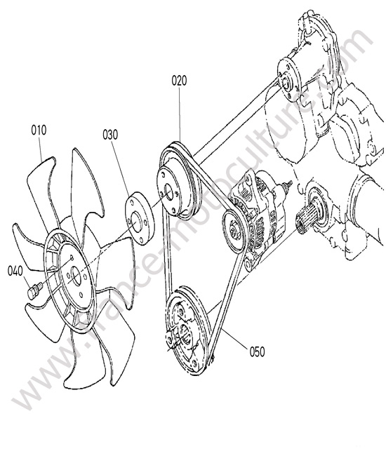 Ventilateur KUBOTA F3890