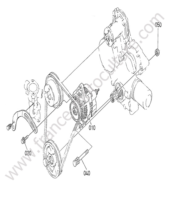 Alternateur KUBOTA F3890