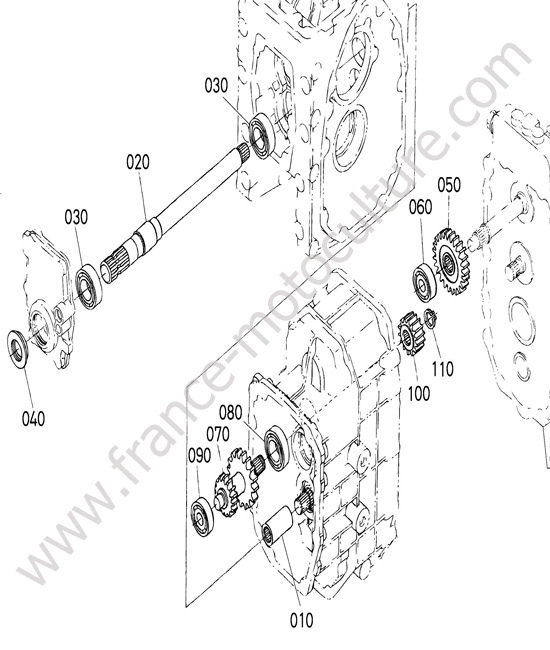 Arbre PTO KUBOTA F3890