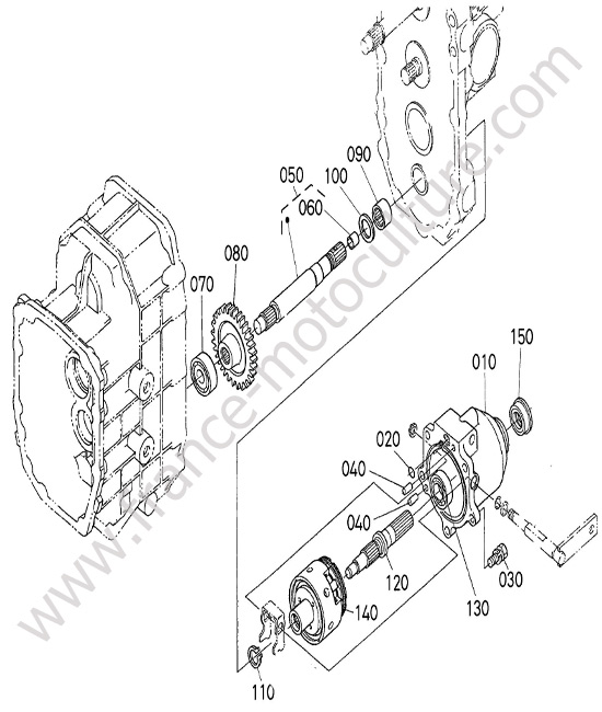 Embrayage arrière KUBOTA F3890