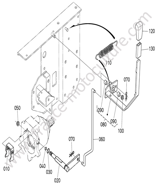 Levier embrayage KUBOTA F3890