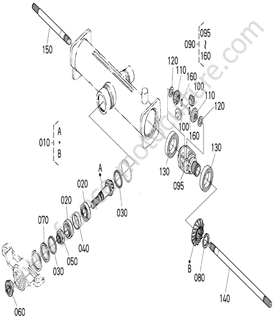 Differentiel AR KUBOTA F3890