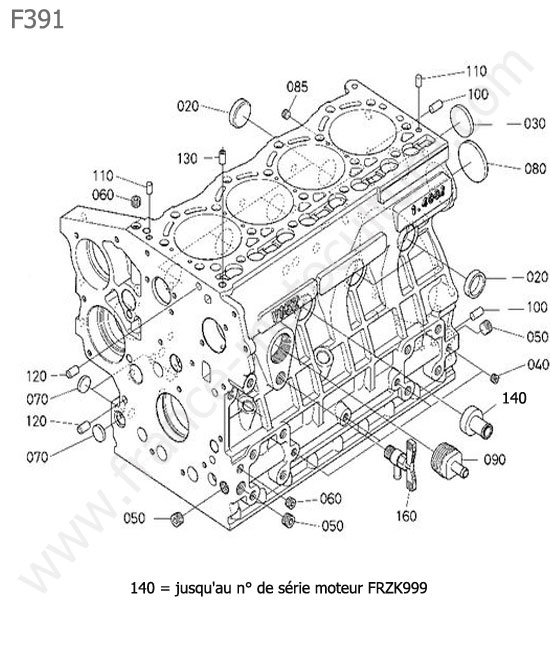 Bloc moteur KUBOTA F391