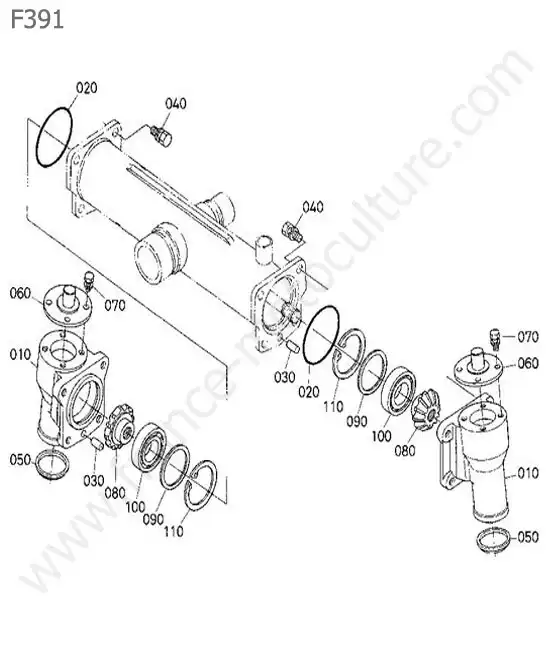 Pont arriere KUBOTA F391