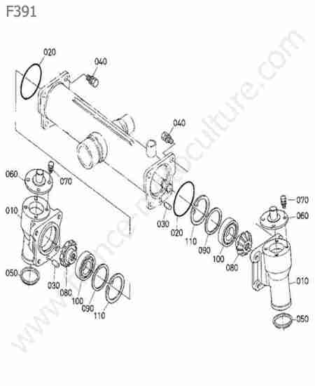 KUBOTA - F391 : Pont arriere